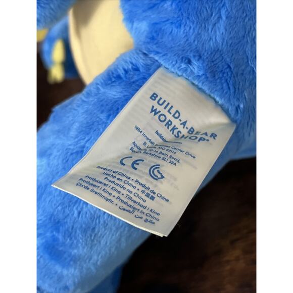 Build A Bear Blue & Yellow Dinosaur Ankylosaurus 18” Stuffed Plush ~ BAB 2018 - Picture 7 of 7